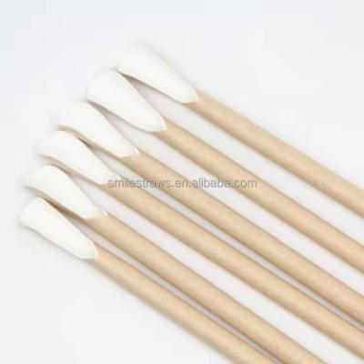 China 100% Food Grade Factory Color Custom Size Disposable Straw Environmental Durable Environmental Biodegradable Paper Spoons for sale