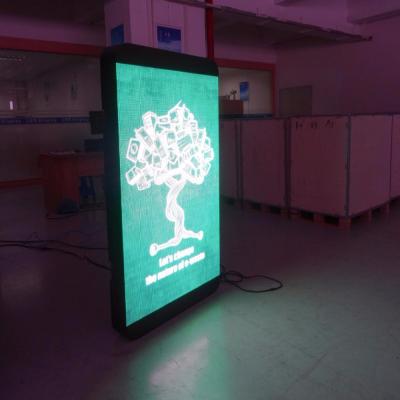 China Dimensión personalizada de la pantalla LED fija al aire libre inteligente montada en poste en venta