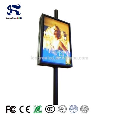 China Intelligente Street Lamp Post LED reclame scherm Wifi 3G 4G ondersteund Te koop