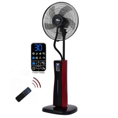 China 16 Inch Indoor Stand Fan Mist Jet With Humidifier Water Mist Jet Fan For Cooling for sale