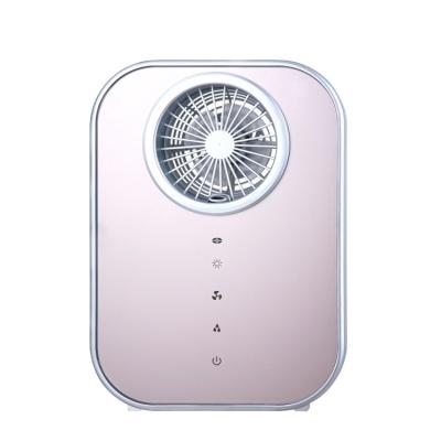 China Eco-friendly Portable Ultrasonic Air Mist Cool Humidifier With Mini Fan for sale