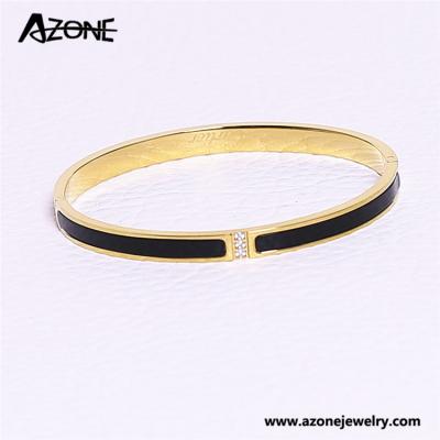 China Matte Stainless Steel Polish Stainless Steel Bracelet Plating Gold Women Bracelets for sale