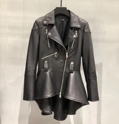 China 2021 New Fashion Spring Women's Genuine Leather Jacket QUICK DRY Women's Biker Jacket Blazer Leather Jacket for sale