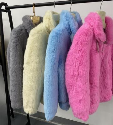 China Breathable Soft Hand Feeling Clothes Coats Faux Fur Parkas Winter Coat Woman Thick Warm Winter Fur Jackets for sale