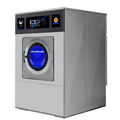 China Hotel.factory .laundry Hospital Automatic Commercial Laundry Washing Machine With 7-Inch Touch Color Screen for sale