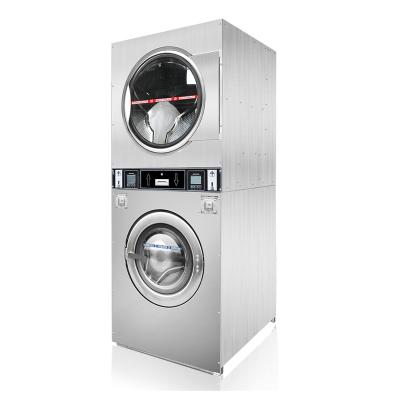 China Stacked Industry High Efficiency Washer And Dryer Dye Combination Sets For Laundry for sale