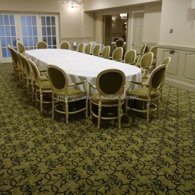 China Jacquard Ballroom Axminster Wool Luxury Hotel Fire Resistant Carpet for sale