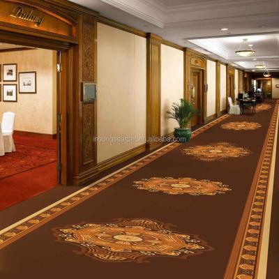 China 80% Washable Wool 20%Wall To Wall Woven Carpets For Hotel for sale