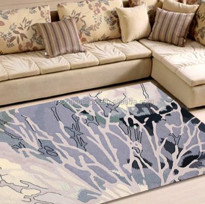 China Washable Wool Carpet High Quality Handmade Embellished Custom Design Blanket For Living Room Bedroom And Hotel for sale