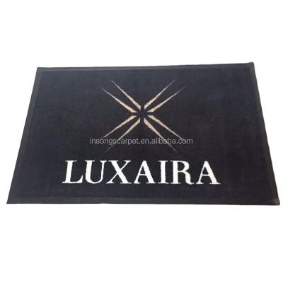 China Logo Mats washable, machine made door mat, promotional floor mat for sale