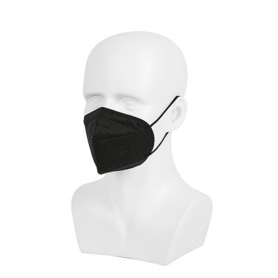 China Professional Disposable Face Mask 6ply Dust Face Mask ffp2 Black Earloop Face Mask Manufacture Respirator Mask for sale