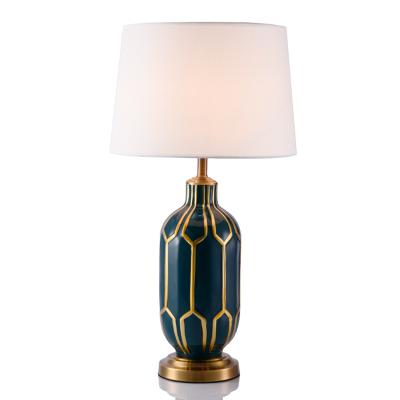 China Modern European Table Lamp with Fabric Shade for Living Room Bedroom and Hotel Decoration TABLE LIGHT for sale