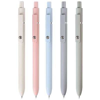 China Creative Aesthetic Roller Ball Pen 0.5mm Fast Dry Fine Point Plastic Gel Pen for sale