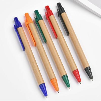 Chine Papier Kraft stylo à billes créatif écologique recyclable stylo à billes personnalisé à vendre