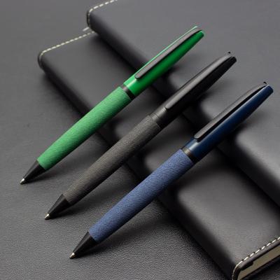 China Retractable Twist Metal Ballpoint Pen 1.0mm Fluent Business Signature Pen For Gift for sale