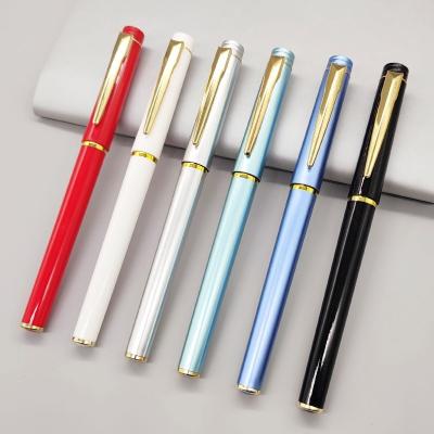 China Business Signature Pen 0.5mm Engraved Logo Plastic Neutral Pen Gift for sale