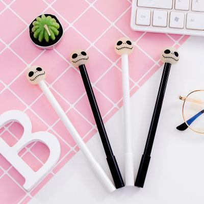 China Halloween Gift creatieve gel inktpen 0.5mm Creatieve Scary Skeleton Head Model Gel Pen Te koop