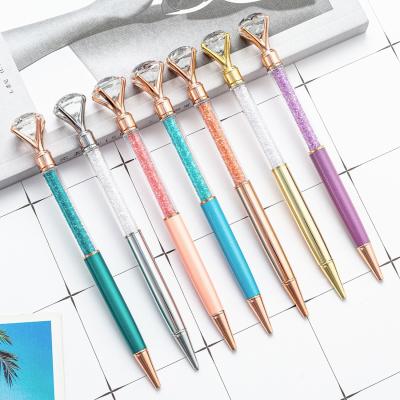 Chine Gros stylo à bille en diamant de cristal de 1,0 mm stylo à bille de cadeau en métal brillant à vendre