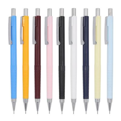 China Multiple Colors Plastic Automatic Press Pencil With Eraser Top Custom Logo for sale