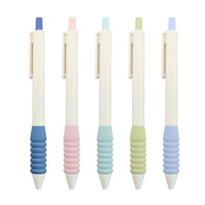 China Sponge Grip Plastic Neutrale Pen 0.5mm Simply Design Press Signature Pen Te koop