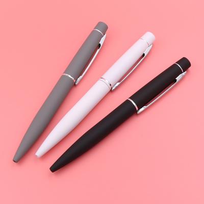 China High-End-Geschäft Metall Twist Kugelschreiber Soft Coating Pen Fass Kugelschreiber Bürobedarf zu verkaufen