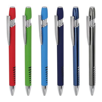 Cina Stylish Press Metal Ballpoint Pen Click Soft Touch Promozionale di alluminio in vendita