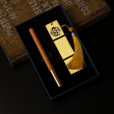 Cina Set di carte da ufficio personalizzato Propitious Cloud Bookmark Gift Box Pen di firma in vendita