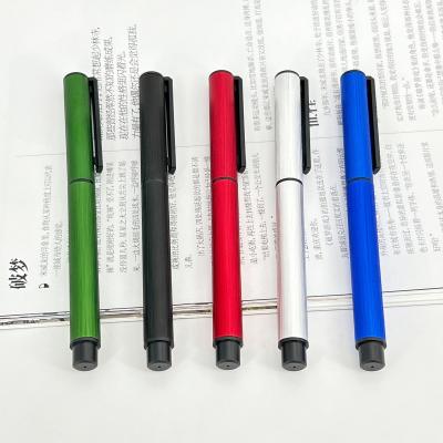 China Farbenfroher Aluminium-Gel-Stift High-End Komfortabeles Halten Metallstange Zeichnen Gel-Stift zu verkaufen