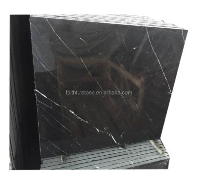 China Mateiral nero marquina marble slab natural black white lines scheap prices marble stairs tiles slabs for wall and floor for sale