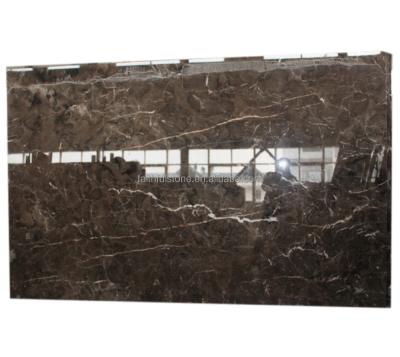 China Dark Brown Marble Netting Emperador Marble Tiles Slabs Stairs Steps And Marble Risers Threshold And Windowsill for sale