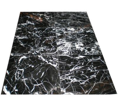 China Manufacture black white marble bamboo marquina tiles slabs stairs for sale