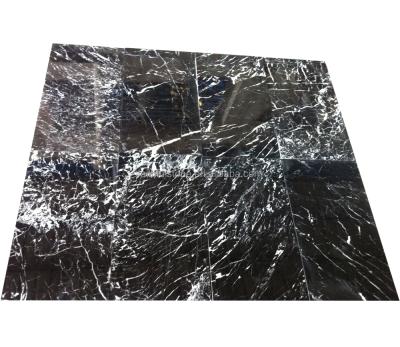 China Factory Price Natural Cheap Price Black Mateiral Bamboo Marble Marquina Tiles Slabs Countertops For Interior Decoration for sale