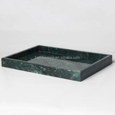 China Eco-friendly Wholesale Small Marble Stone Tray Table Food Breakfast Serving Tray In Reasonable Price for sale