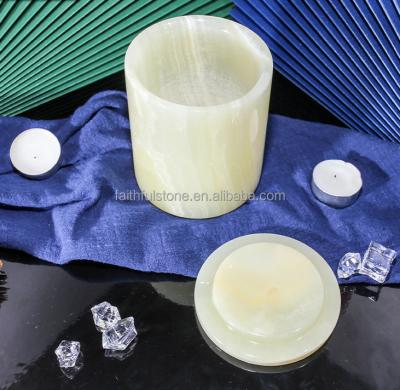 China ECO-frendly custom made candle holder natural onyx candle holder with lid marble candle holders for sale