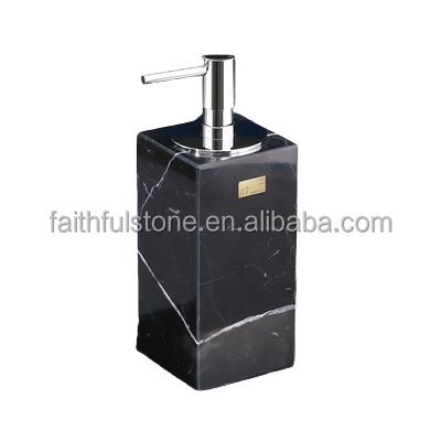 China Foam Soap Dispenser Lotion Bottle Black Marble Stone Lotion Bottle for sale