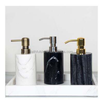 China White Marble Foam Soap Dispenser Shampoo Bottle Shower Gel Lotion Pump Bottles Hand Foaming Soap Dispenser Refillable for Hotel Home Bathroom for sale