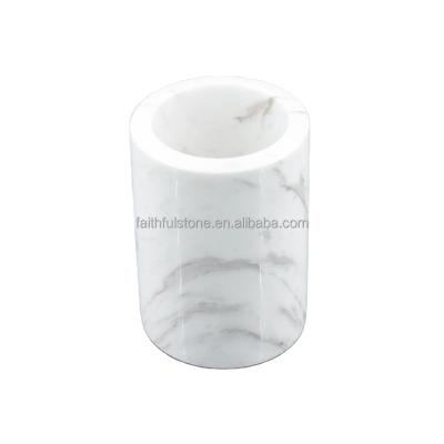 China Viable Wholesale Marble Stone Cup Toothbrush Cup Holder In Low Price High Quality for sale