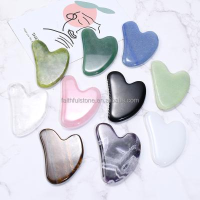 China Wholesale Rose Quartz Crystal Healing Stone Globe Gua Sha Face Massage Guasha Stone for sale