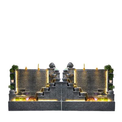 China Modern New Products Garden Decoration Indoor Rolling Ball Fine Hand Polished Granite Water Stone Wall Fountain for sale