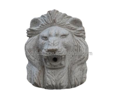 China Eco-Friendly Granite Stone Lion Head Statues Water Wall Fountains Lion Head Water Wall Fountain Hanging Wall Fountains for sale