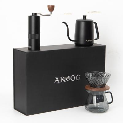 China Sustainable V60 Coffee Maker Gift Set Accessories V60 Kitchen Scale With Timer Pour Over Coffee And Tea Sets Kettle Server Paper Filter for sale