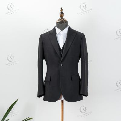 China Factory direct plus size luxury cheap high quality color men's three piece suit for sale