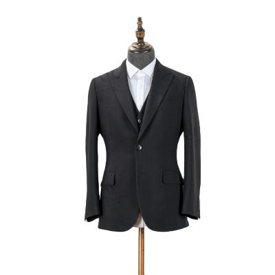 China Slimmer Size Factory Made Luxury Tailored Mens S/M/L/Xl/2Xl/3Xl Three Piece Suit for sale