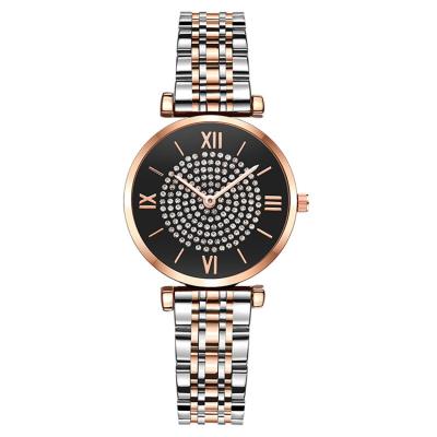 China New Arrival Water Resistant Diamond Style School Girl Steel Full Quartz Wrist Watch for sale