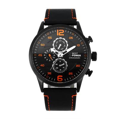 China China Complete Watch Factory Custom Calendar Wrist Watch Men Fashion Sports Watches Orange Quartz for sale