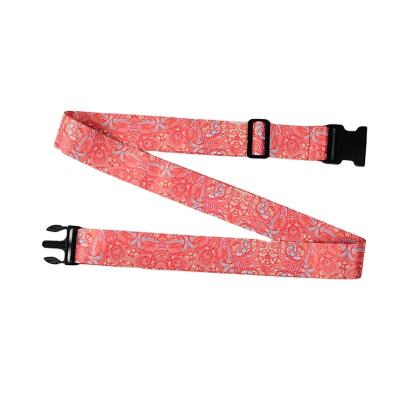 China With Custom Printing Hot Selling Colorful Fashion Luggage Strap Polyester Luggage Belt With OEM Printing for sale