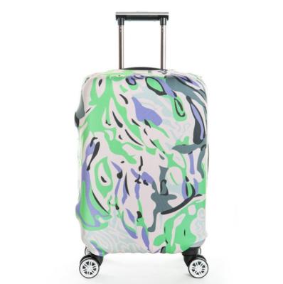 China With Customized Printing Personalized Luggage Cover Protector Custom Design Sublimation Luggage Bag Cover For Luggage Suitcase for sale