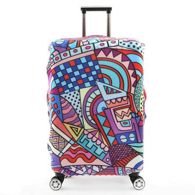 China With Customized Printing Full Printing Luggage Cover Spandex Luggage Covers Suitcase Cover Luggage for sale