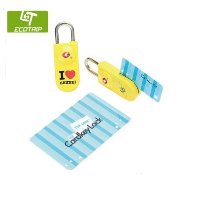 China 2020 New Fashion Travel Accessories Travel Gift Swipe Ideal Card TSA LOCK Card Key Luggage Zinc Alloy Lock for sale