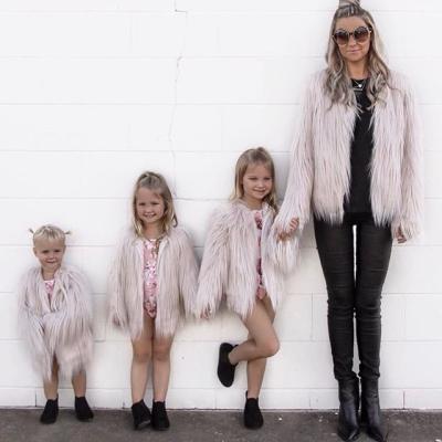 China Girl Fur Coat Jacket Design Breathable 2020 Children Winter Coats Fashion Faux Fur Furry Coat Kids for sale